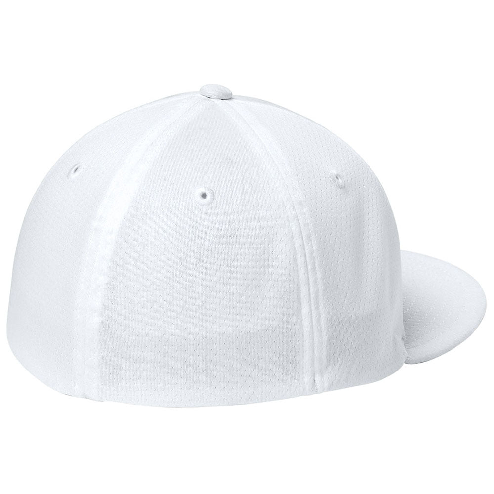 Sport-Tek White Impact Mesh Stretch-Tek Cap