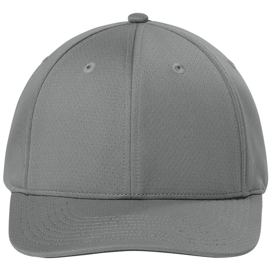 Sport-Tek Grey Concrete Impact Mesh Stretch-Tek Adjustable Cap