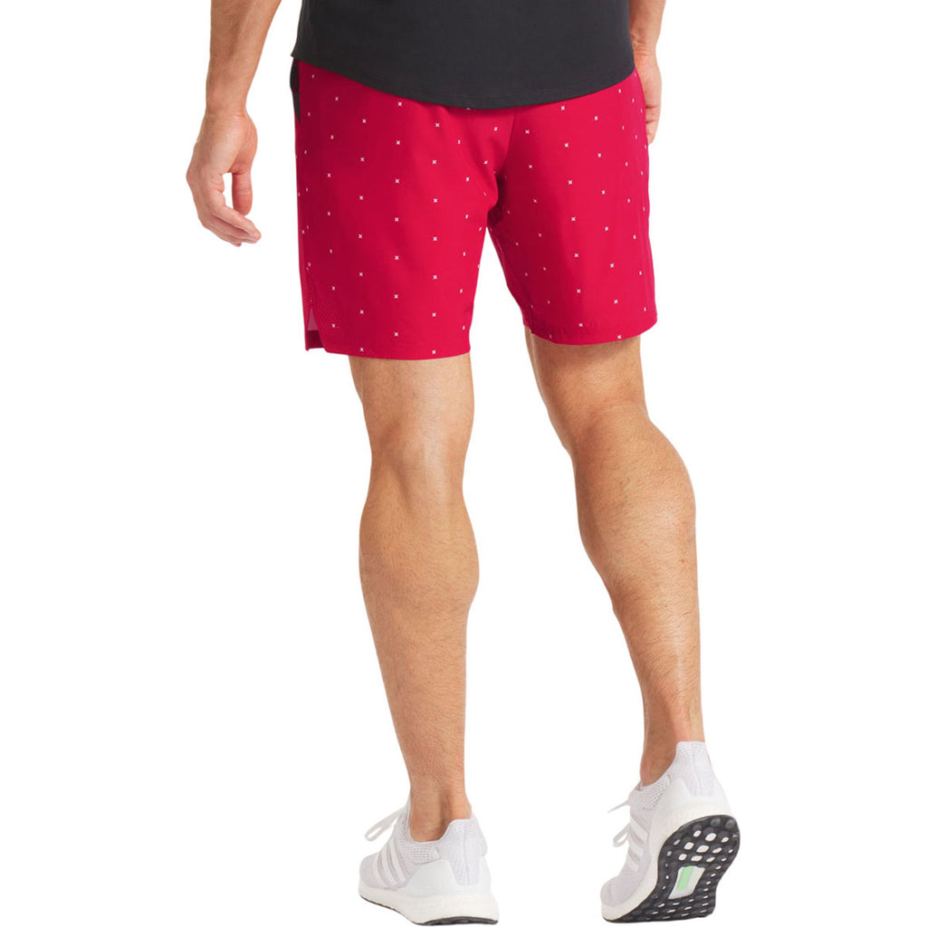 UNRL Men's Sport Red Stride Short [7.5"]