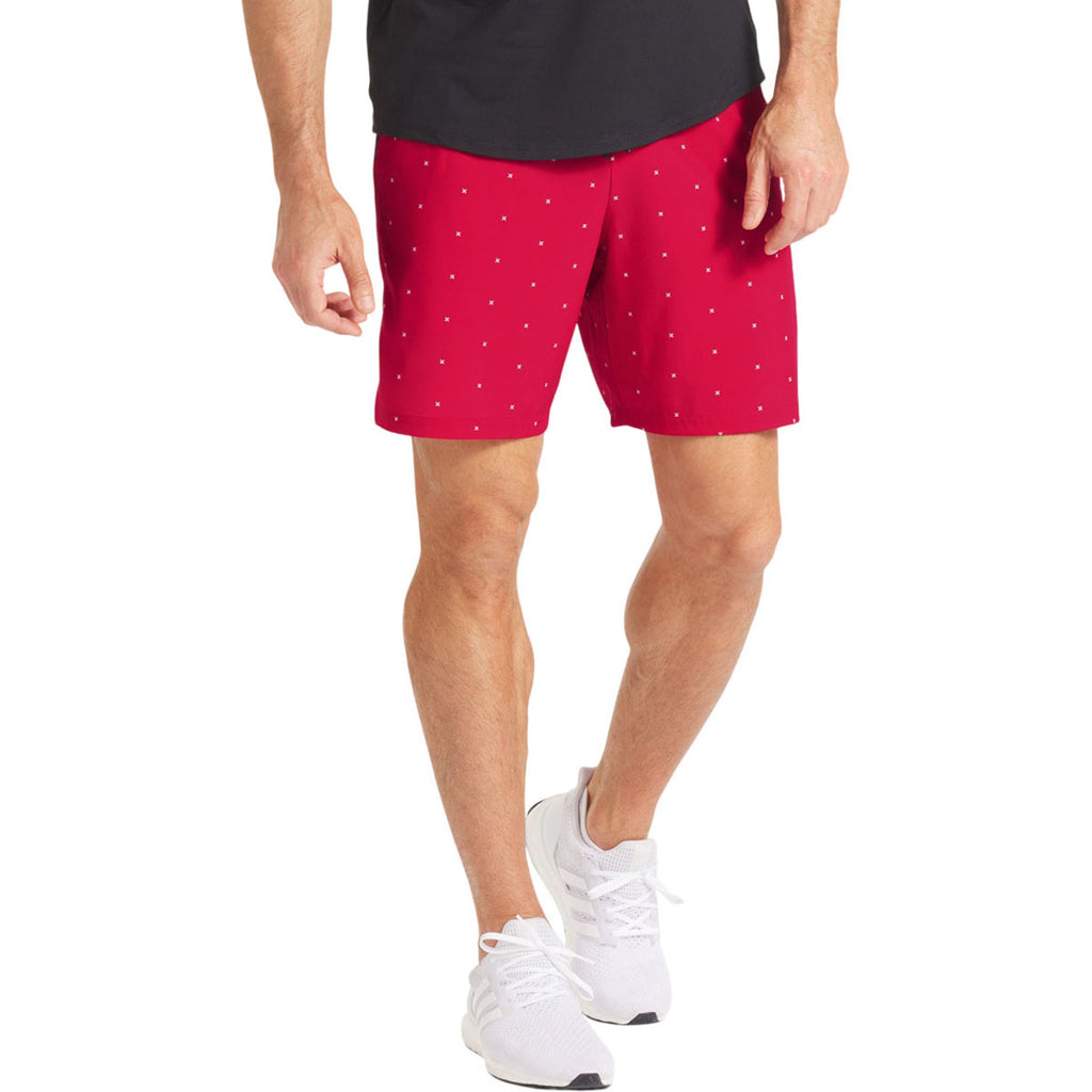 UNRL Men's Sport Red Stride Short [7.5"]