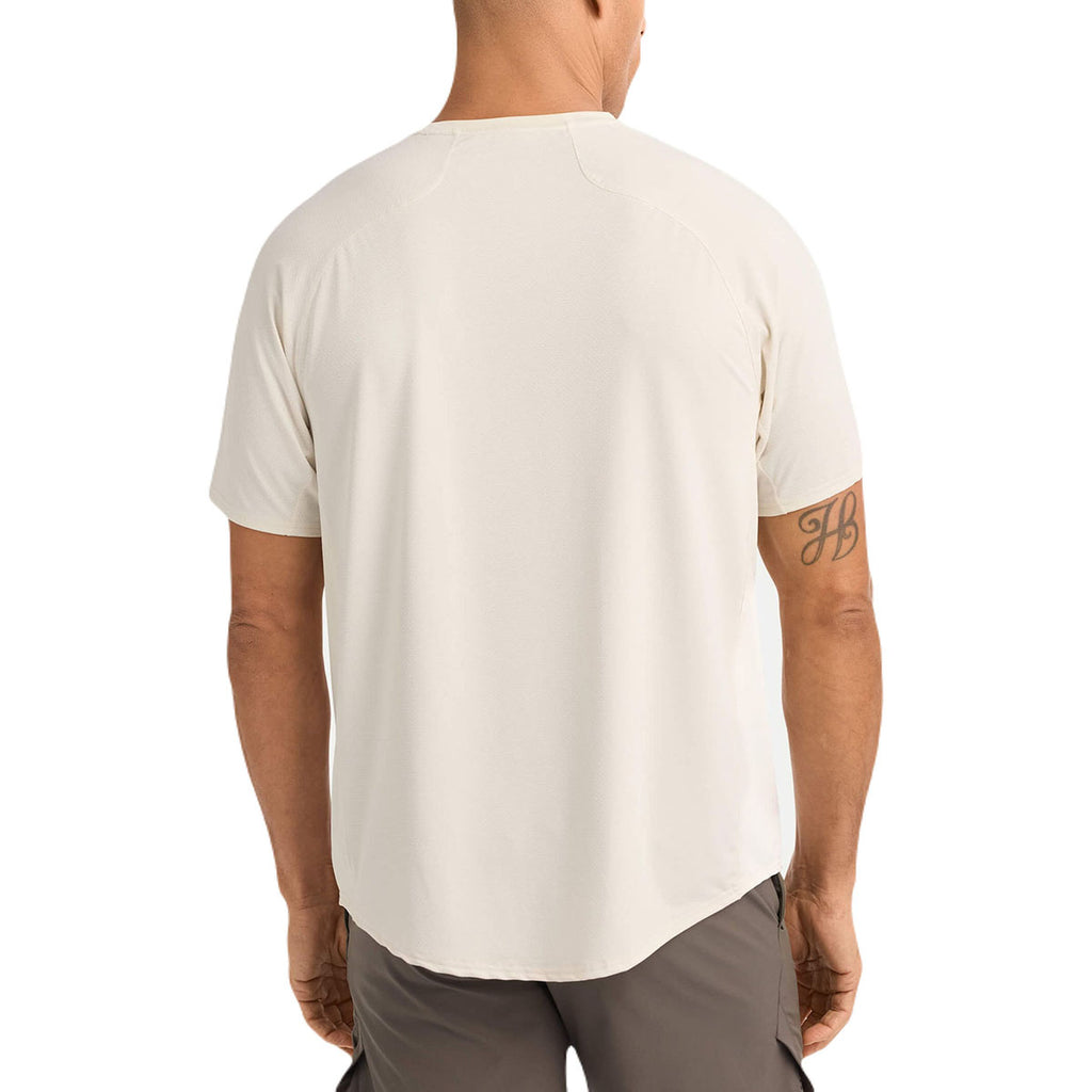UNRL Men's Coconut Streamline Performance Tee