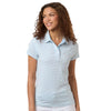 Swannies Women's Sky White Kayla Striped Polo