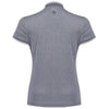 Swannies Women's Navy Heather Tara Tipped Polo