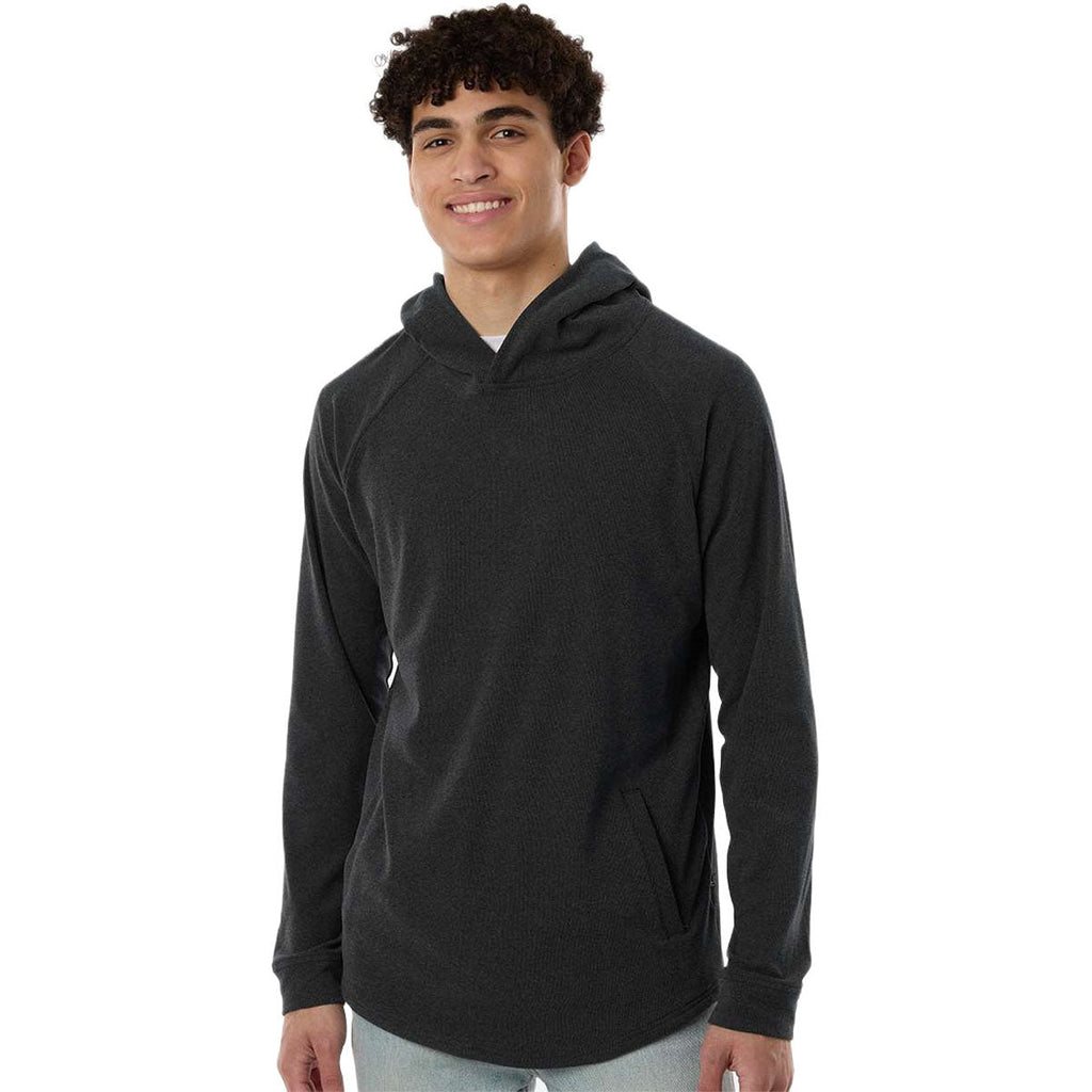 Swannies Men's Black/Heather Glasgow Hooded Sweatshirt