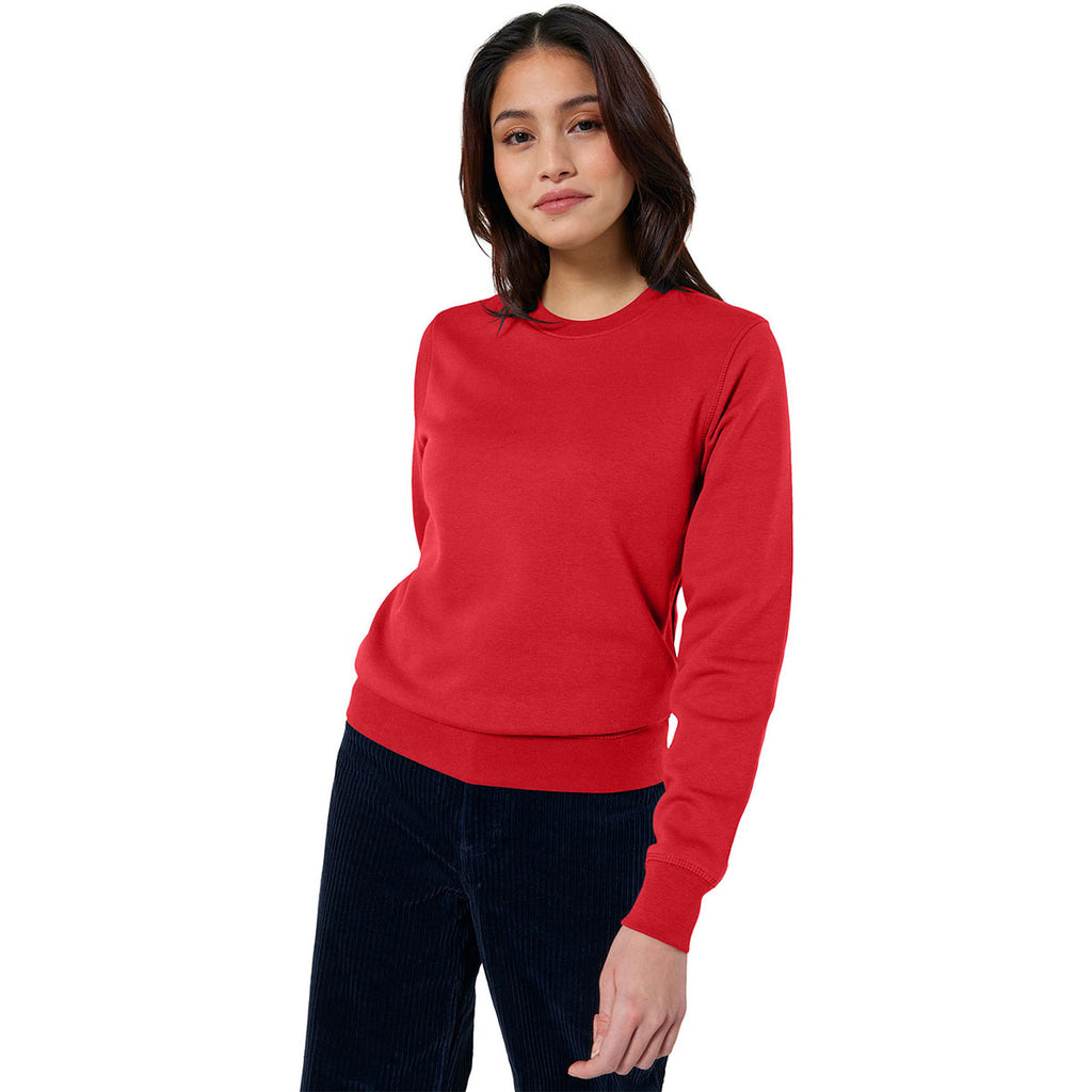 Stanley/Stella Unisex Red Roller Crewneck Sweatshirt