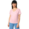 Stanley/Stella Women's Cotton Pink Stella Isla V-Neck Tee