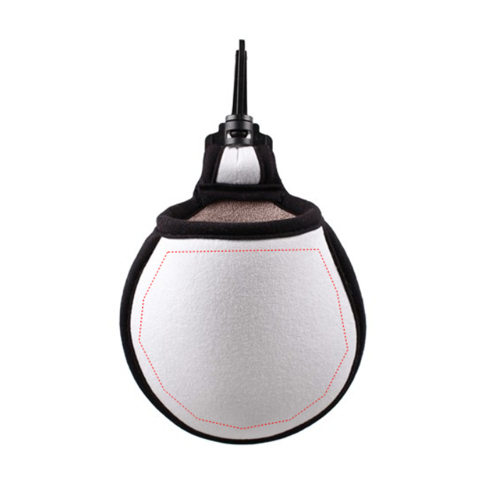 Toddy Black Trim/Grey Plush Gear Featherlite Golf Ball Cleaner