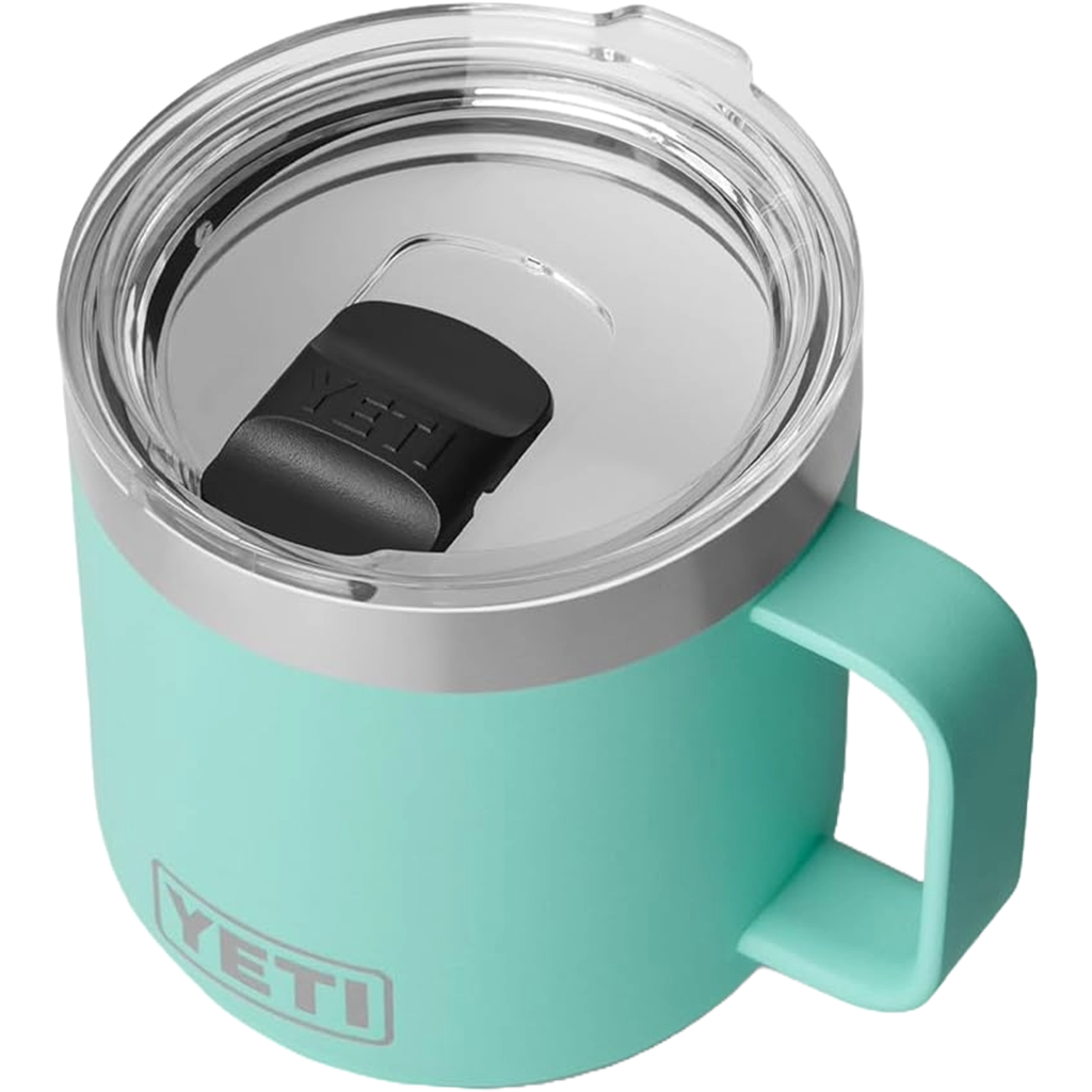 YETI Seafoam Rambler 14 oz Stackable Mug with Durasip Ceramic Lining