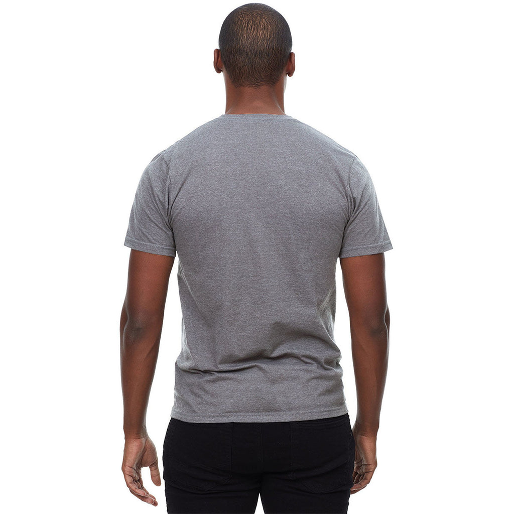 Threadfast Apparel Men's Heather Dark Grey Epic CVC T-Shirt