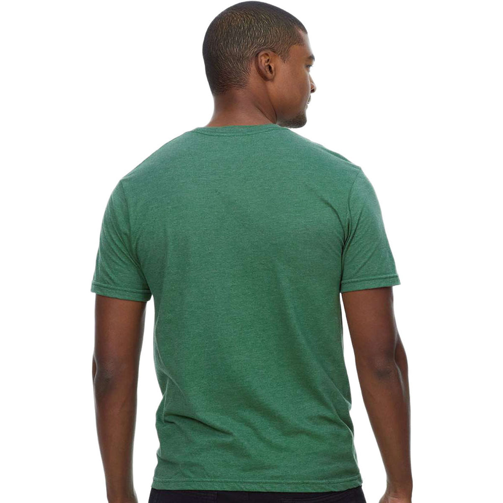 Threadfast Apparel Men's Heather Kelly Green Epic CVC T-Shirt