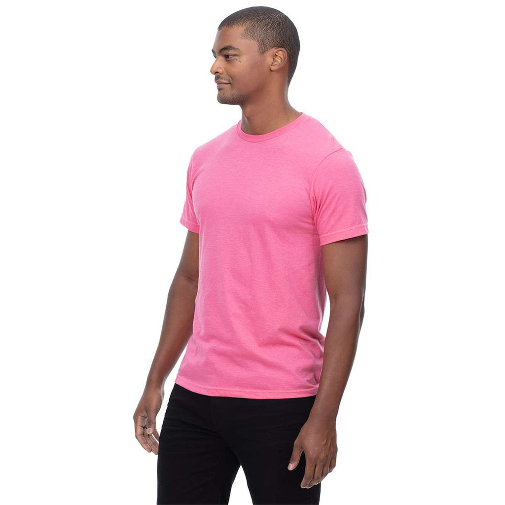 Threadfast Apparel Men's Heather Pink Epic CVC T-Shirt