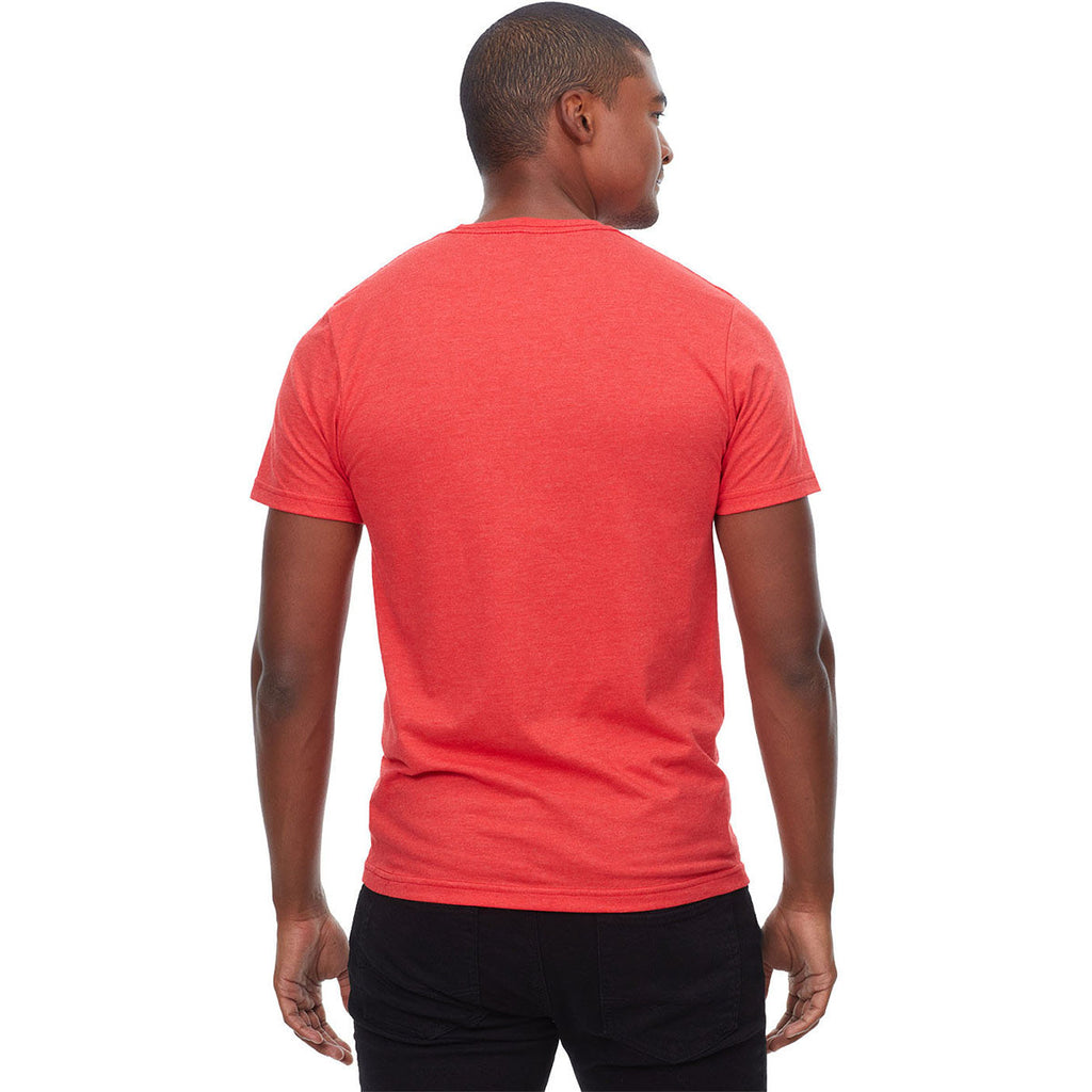 Threadfast Apparel Men's Heather Red Epic CVC T-Shirt