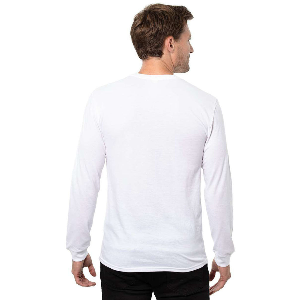 Threadfast Apparel Men's White Epic Long Sleeve T-Shirt