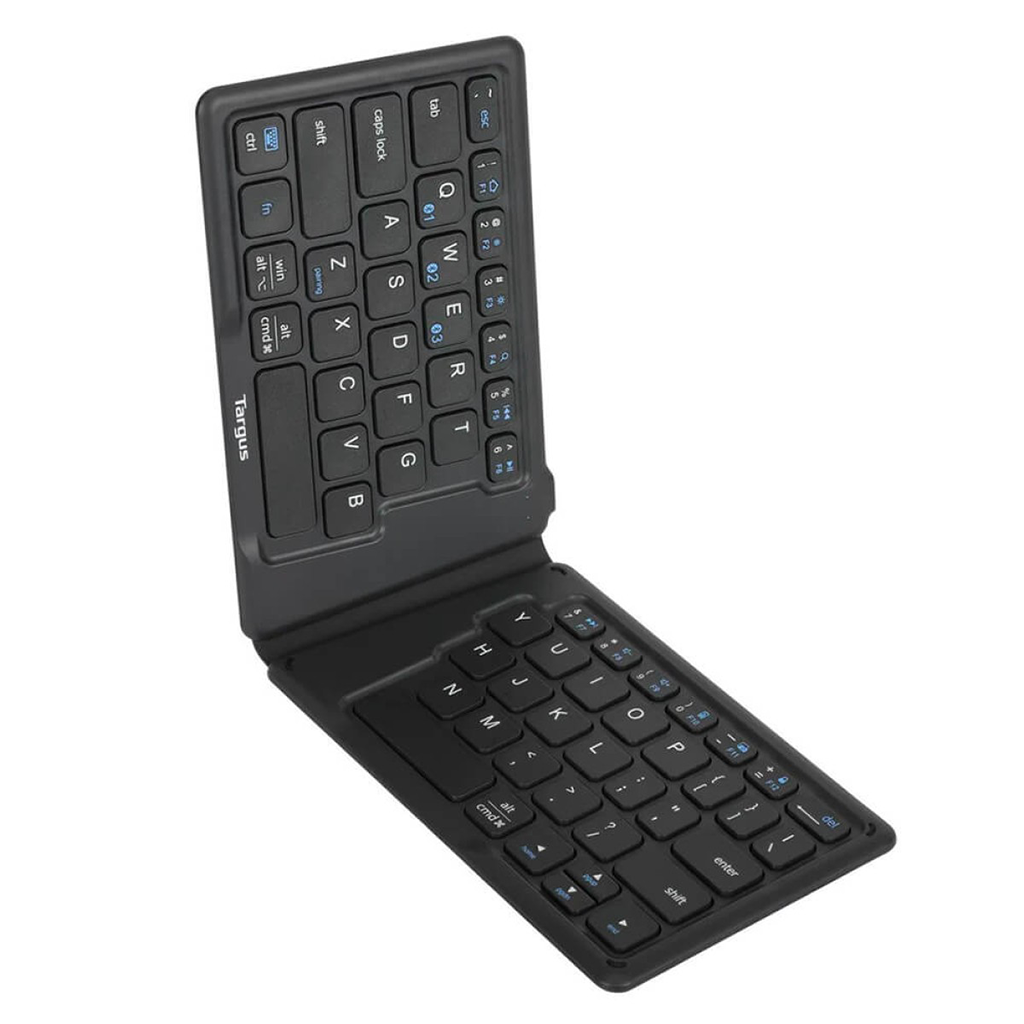 Targus Black Ergonomic Foldable Bluetooth Antimicrobial Keyboard
