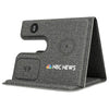 Tangelo Grey ChargePro 3 in 1 Foldable Wireless Charger