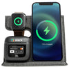 Tangelo Grey ChargePro 3 in 1 Foldable Wireless Charger