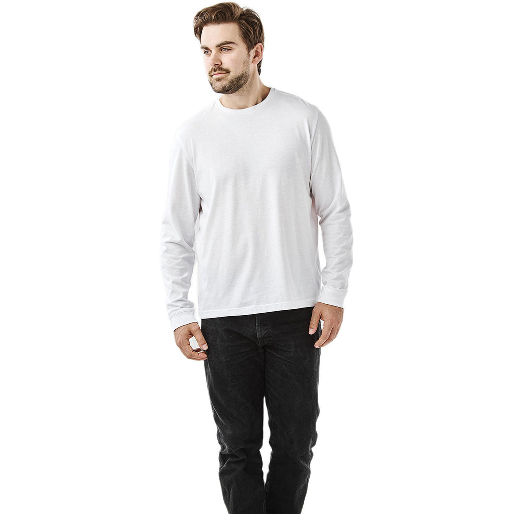 Stormtech Men's White Stockton Long Sleeve Tee