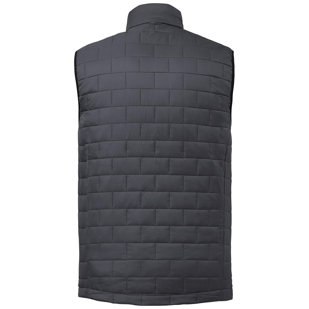 Elevate Men's Grey Storm Telluride Lightweight Packable Insulated Puffer Vest