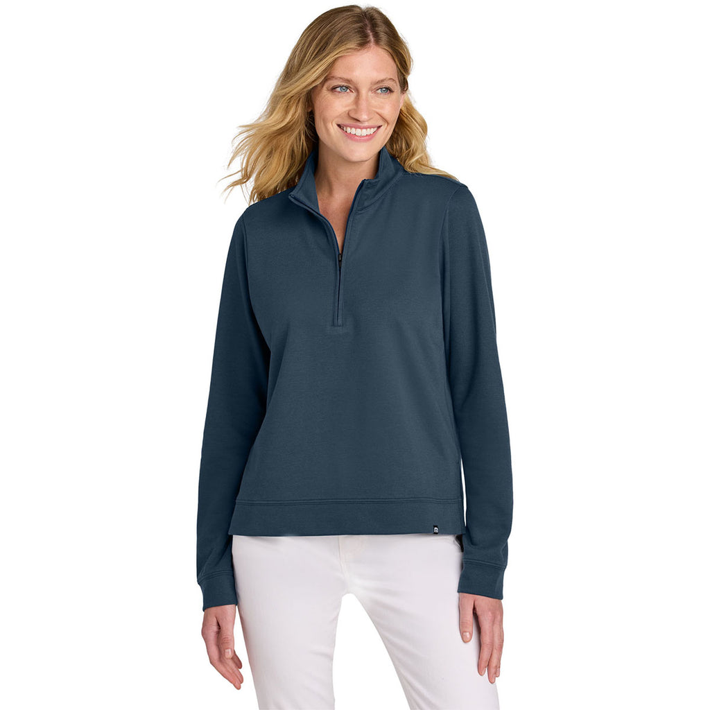 TravisMathew Women's Blue Nights Coveside 1/2-Zip
