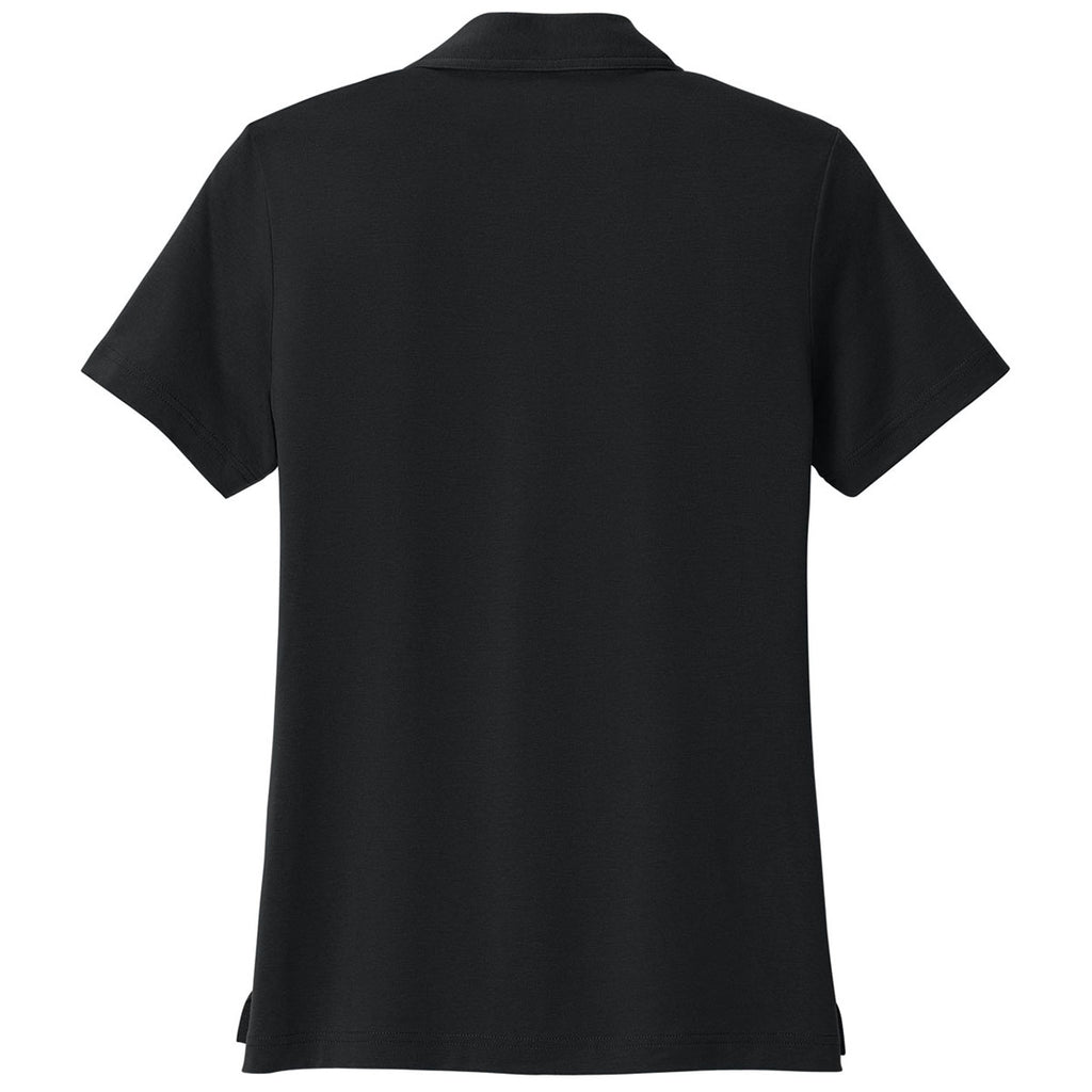 TravisMathew Women's Black Glenview Solid Polo