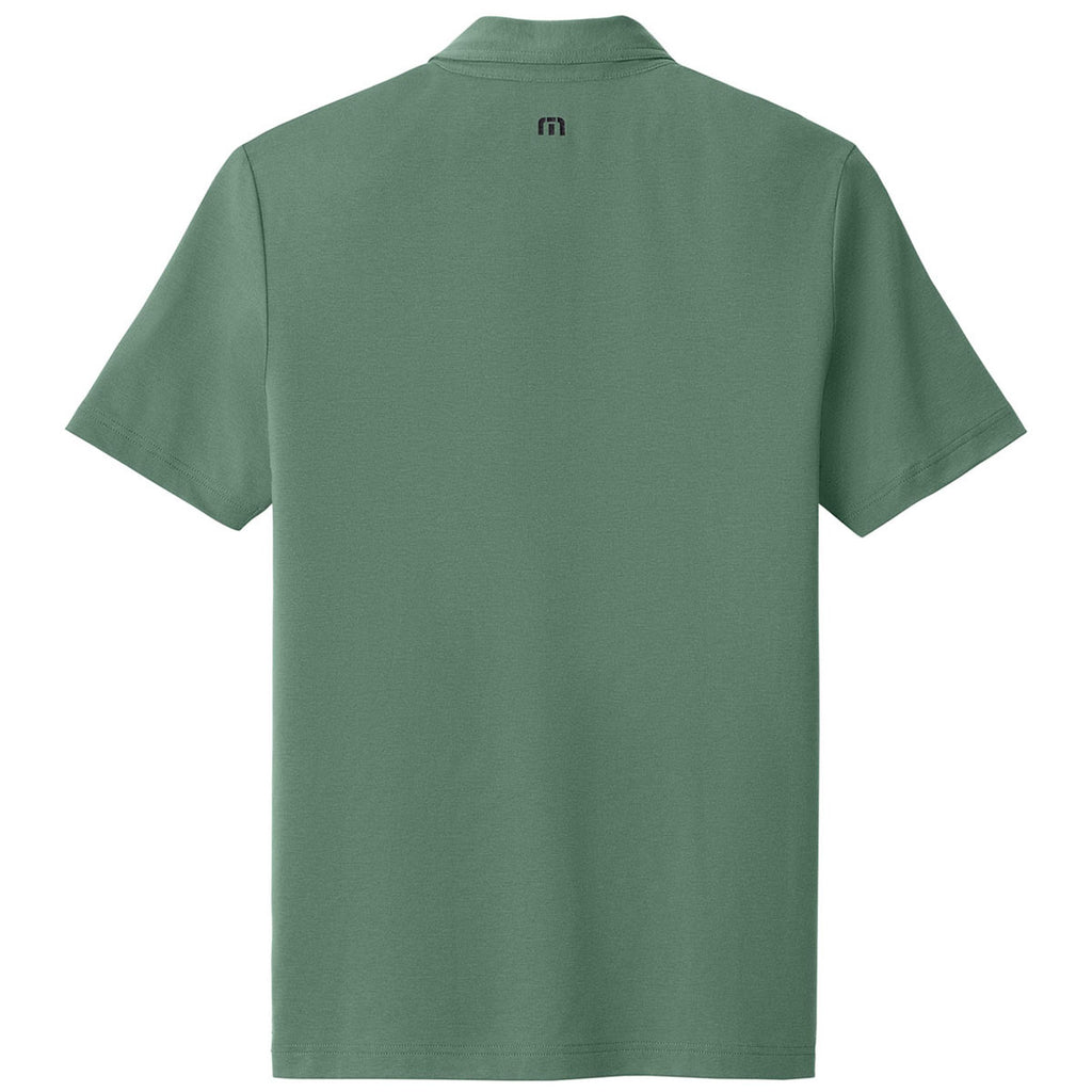 TravisMathew Men's Laurel Green Glenview Solid Polo