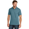 TravisMathew Men's Stellar Blue Glenview Solid Polo