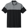 TravisMathew Men's Quiet Shade Grey Heather/Black Onward Colorblock Polo