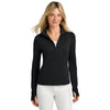 TravisMathew Women's Black Onward 1/2-Zip