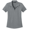 TravisMathew Women's Quiet Shade Grey Heather Onward Polo