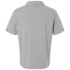 Team 365 Men's Athletic Heather/White Relay Heathered Stripe Polo