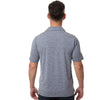 Team 365 Men's Sport Dark Navy Heather/White Relay Heathered Stripe Polo