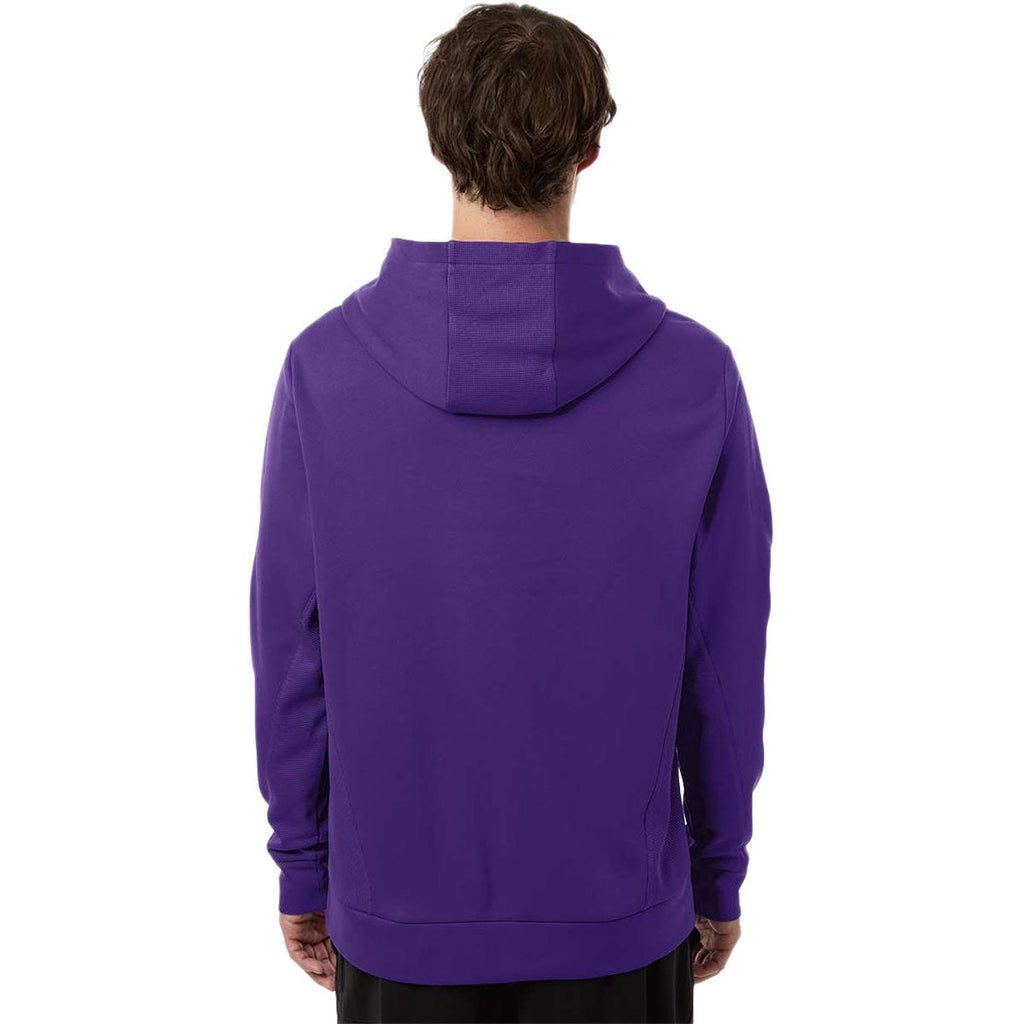 Team 365 Unisex Sport Purple Squad Hooded Tech Fleece Pullover