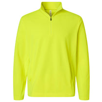 Team 365 Unisex Safety Yellow Squad Cadet Quarter-Zip Tech Fleece Pullover