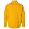 Team 365 Unisex Sport Athletic Gold Squad Cadet Quarter-Zip Tech Fleece Pullover