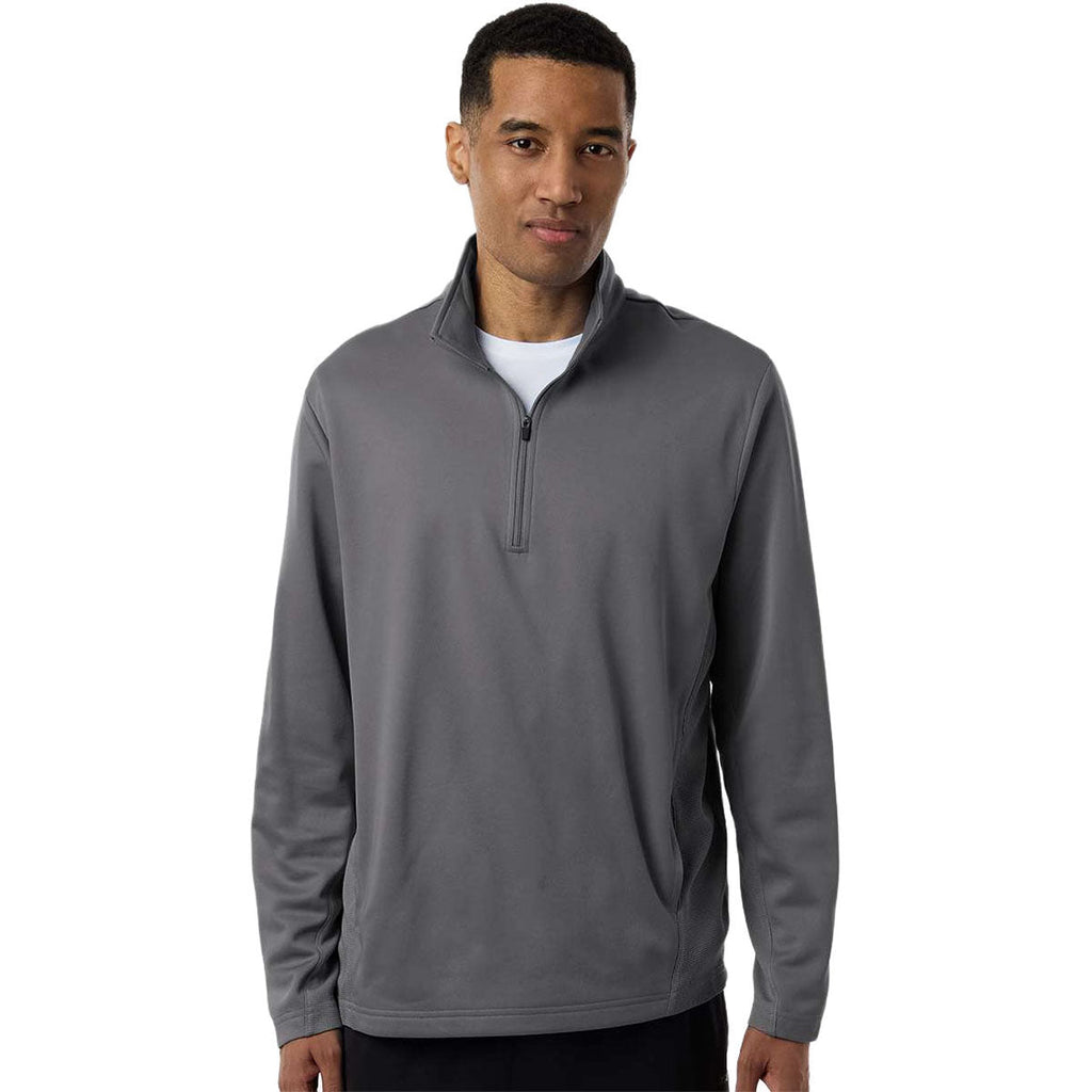 Team 365 Unisex Sport Graphite Squad Cadet Quarter-Zip Tech Fleece Pullover