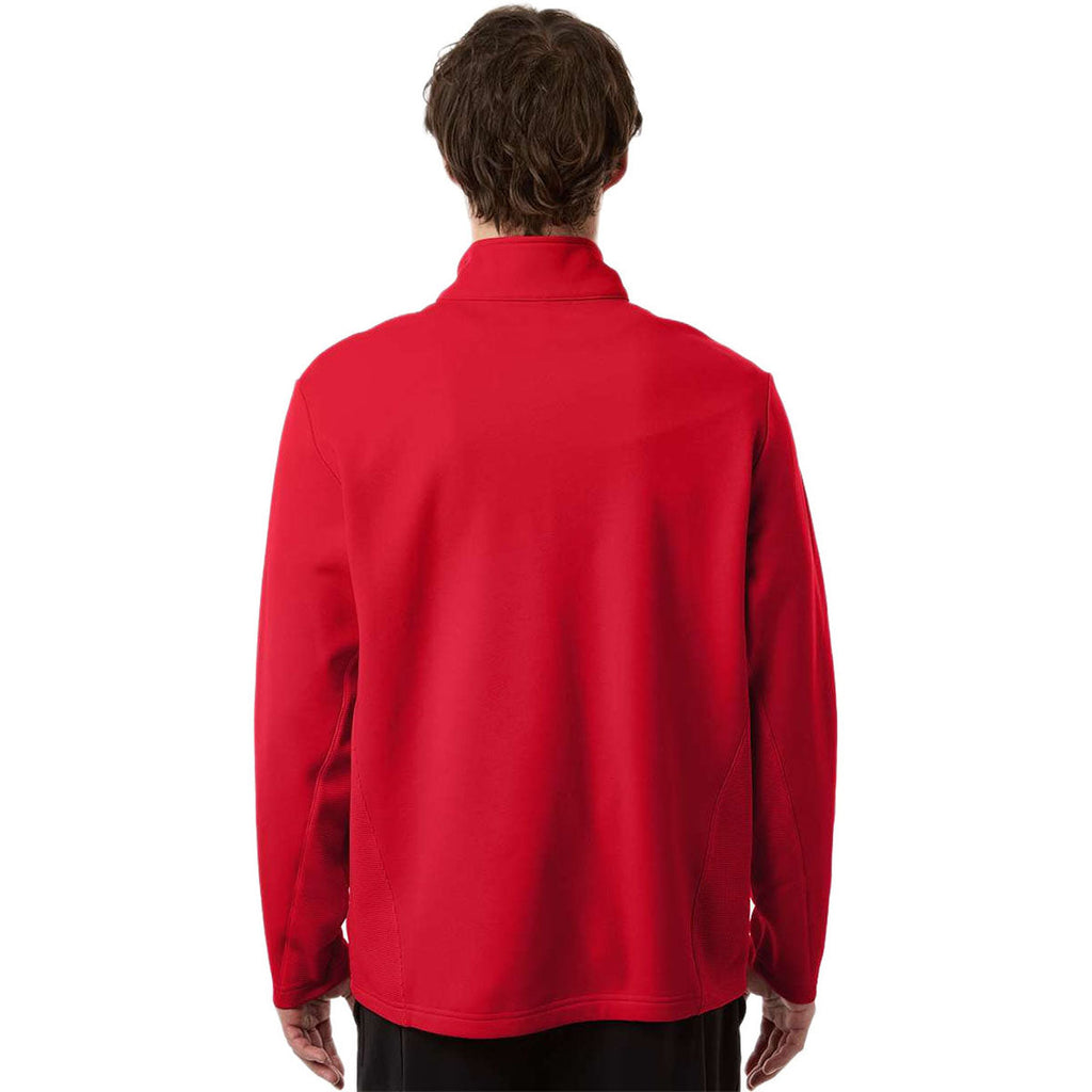 Team 365 Unisex Sport Red Squad Cadet Quarter-Zip Tech Fleece Pullover