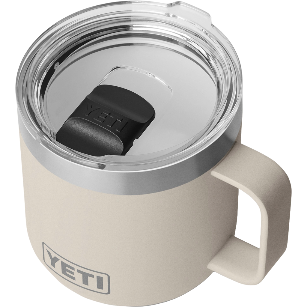 YETI Cape Taupe Rambler 14 oz Stackable Mug with Durasip Ceramic Lining