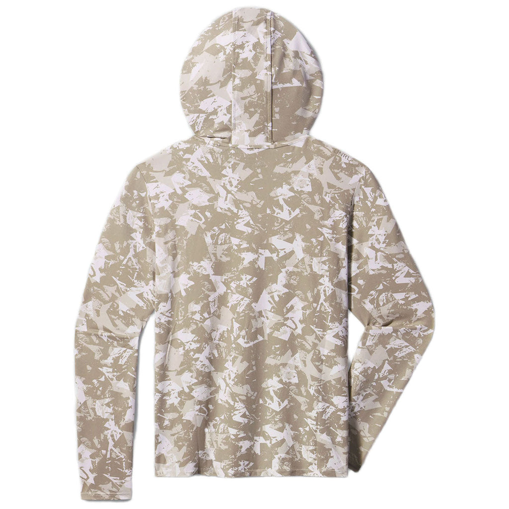 UNRL Men's Desert Shatter Camo Ultra Hooded Long Sleeve