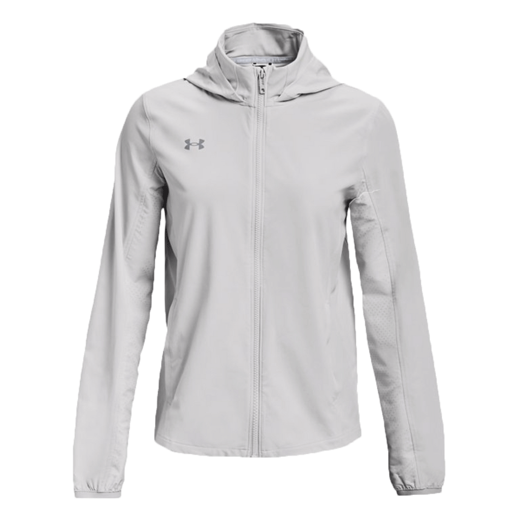 Under Armour Women's Halo Gray Squad 3.0 Warm-Up Full Zip Jacket