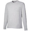 Vineyard Vines Unisex Grey Heather/ Blue Blazer Long Sleeve Pocket T-Shirt