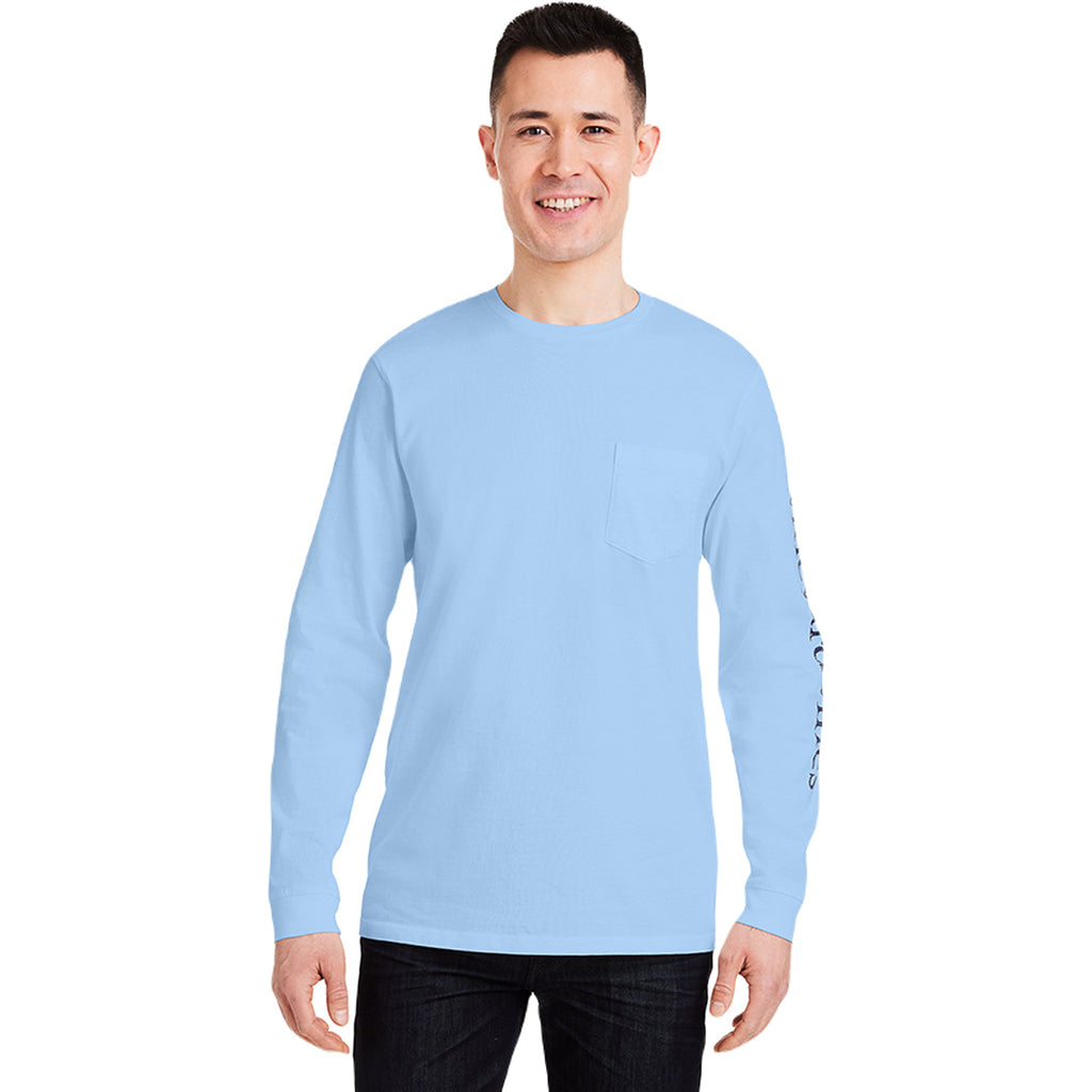 Vineyard Vines Unisex Jake Blue/Blue Blazer Long Sleeve Pocket T-Shirt