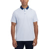 UNRL Men's Sky Blue Vector Polo