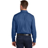 Port Authority Men's Mediterranean Blue Long Sleeve Nailhead Easy Care Shirt