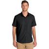 Port Authority Men's Deep Black Short Sleeve UV Dockside Shirt