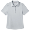 UNRL Women's Core Grey Short Sleeve Pique Pro Polo