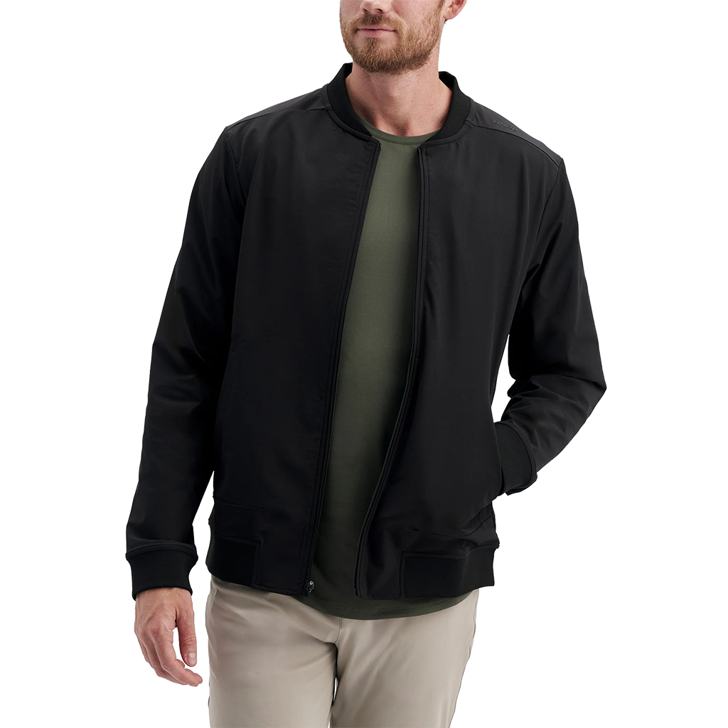 UNRL Men's Black Waypoint Bomber Jacket