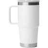 YETI White Rambler 20 oz Travel Straw Mug with Color-Matched Straw Lid