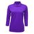 BAW Women's Purple Xtreme Tek 3/4 Sleeve Polo