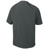 Sport-Tek Youth Iron Grey Repeat 1/2-Zip Short Sleeve Jacket