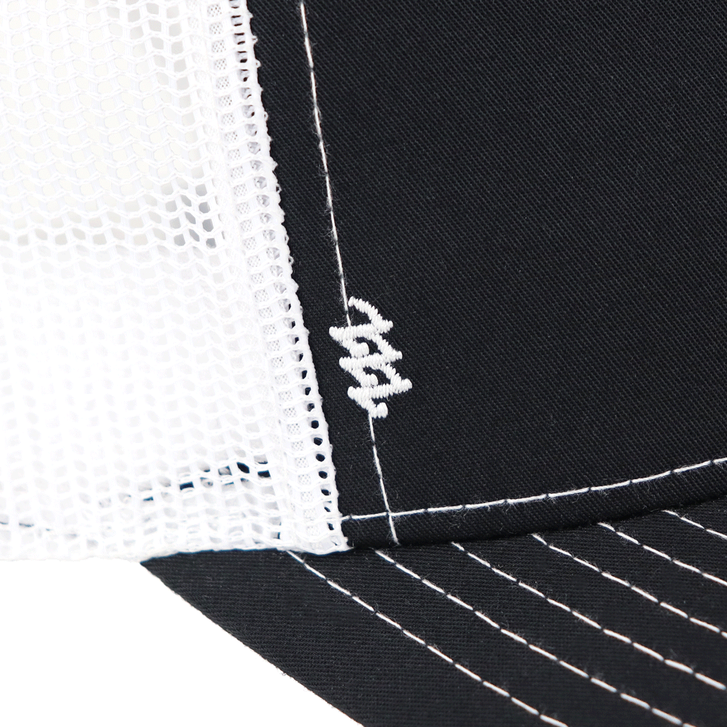48-Hour Zusa Black/White Open Road Trucker Cap